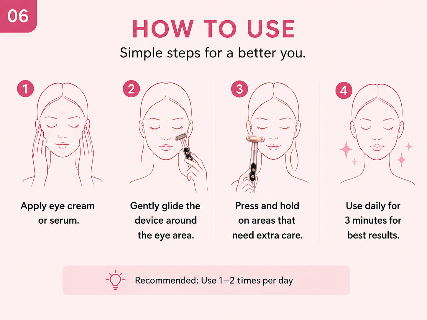 GlowTouch Luna compact eye beauty device